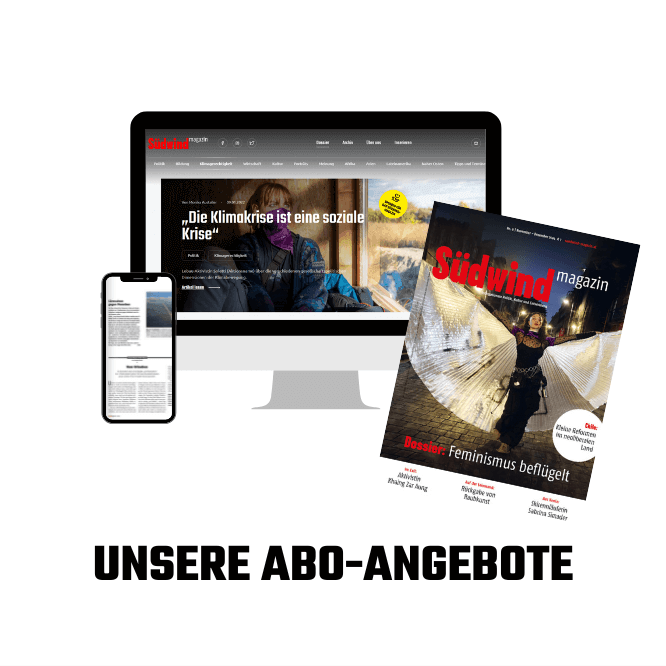 Banner Südwind-Magazin: Schriftzug