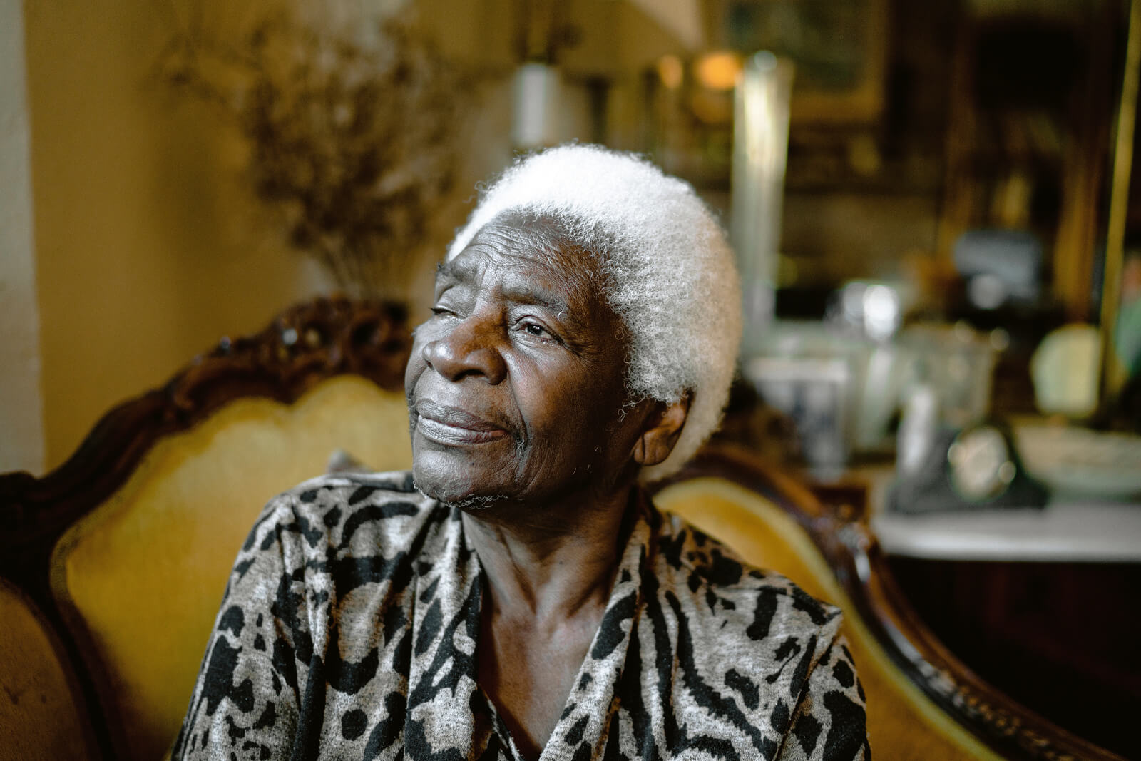 Porträt einer alten Frau.