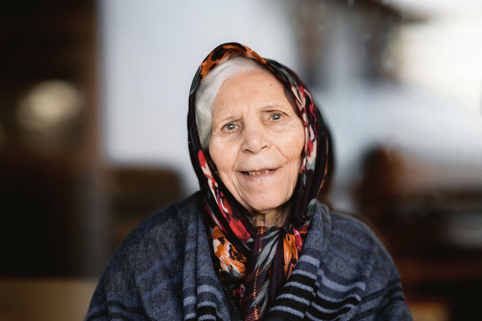 Porträt einer alten Frau.